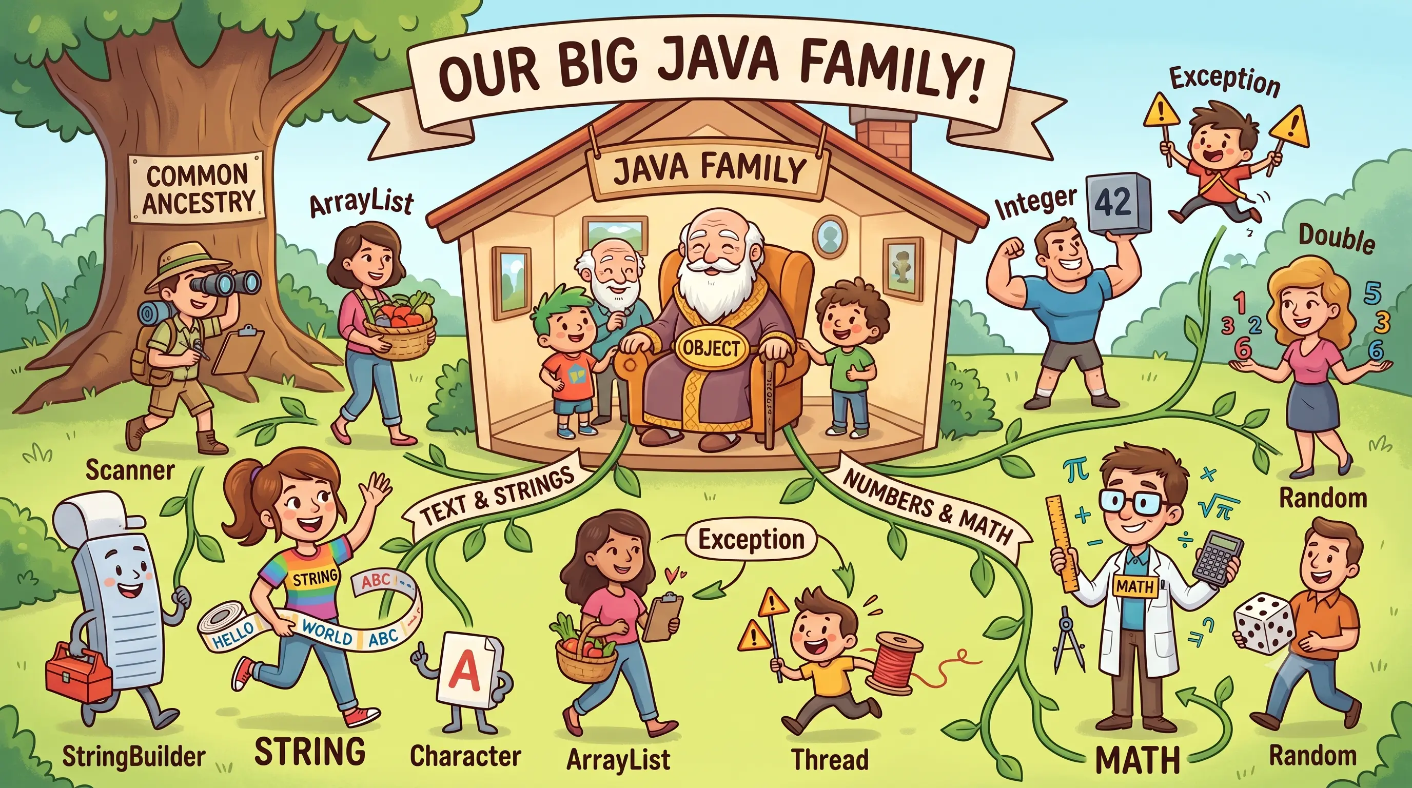 Java class family diagram