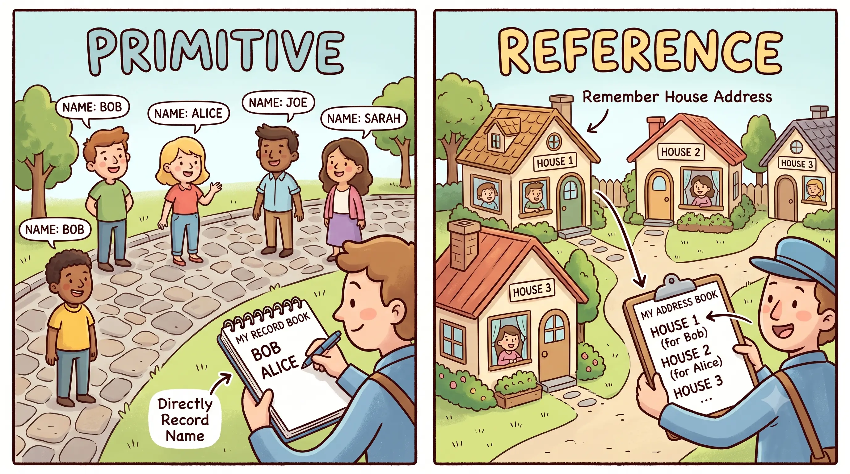 Primitive vs reference diagram